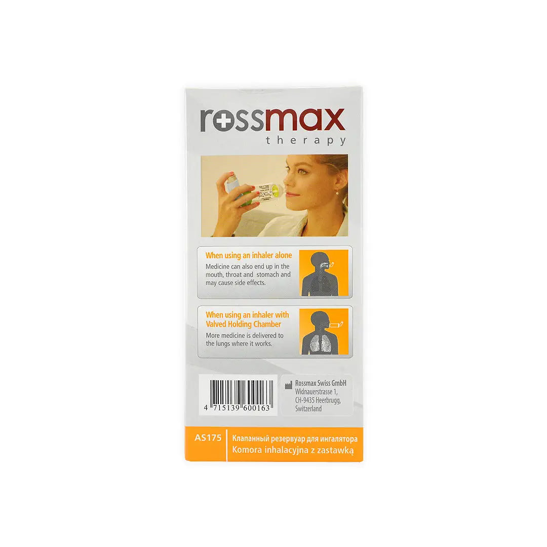 37244-Rossmax Aero Spacer Children 1-5 Years-Orange +3