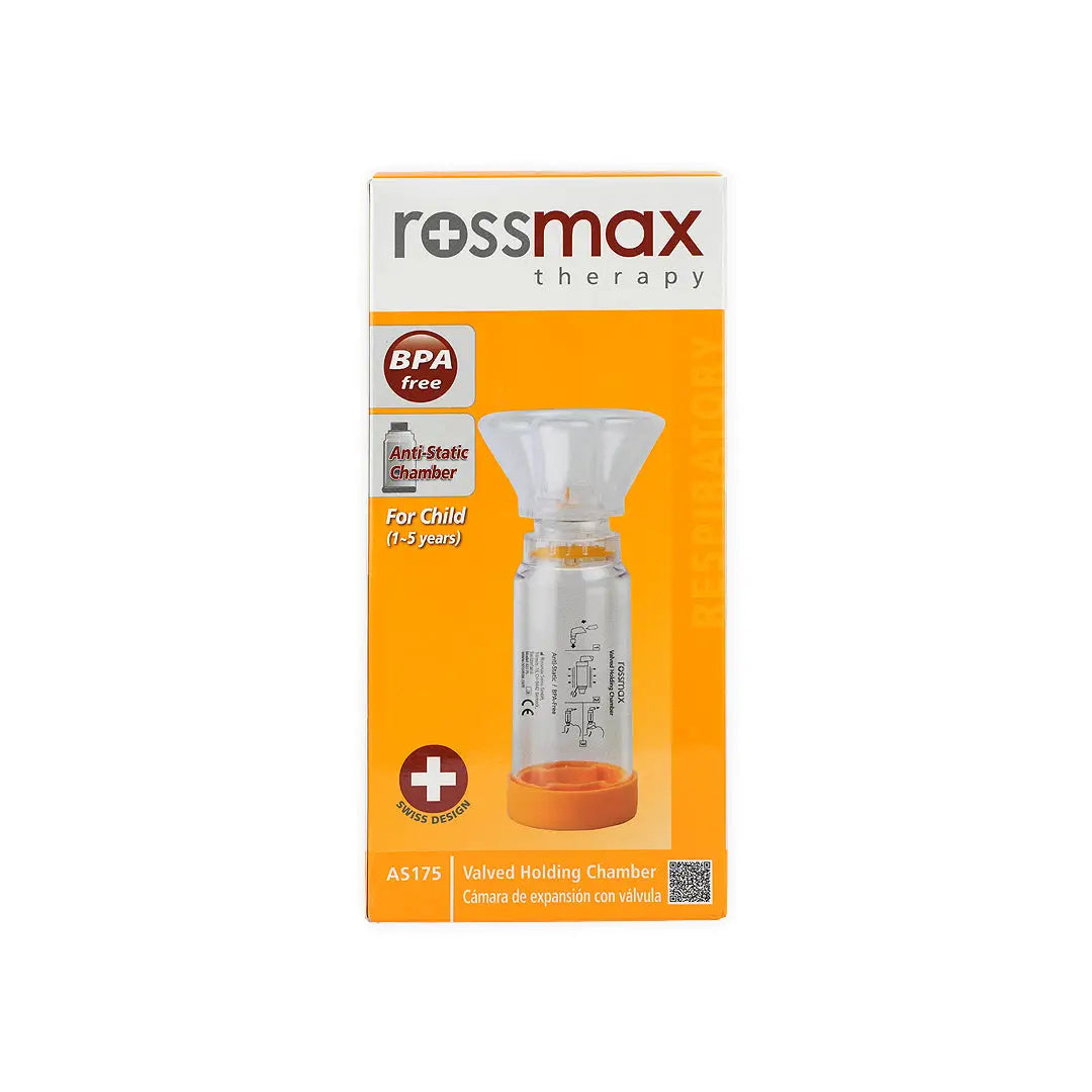 37244-Rossmax Aero Spacer Children 1-5 Years-Orange