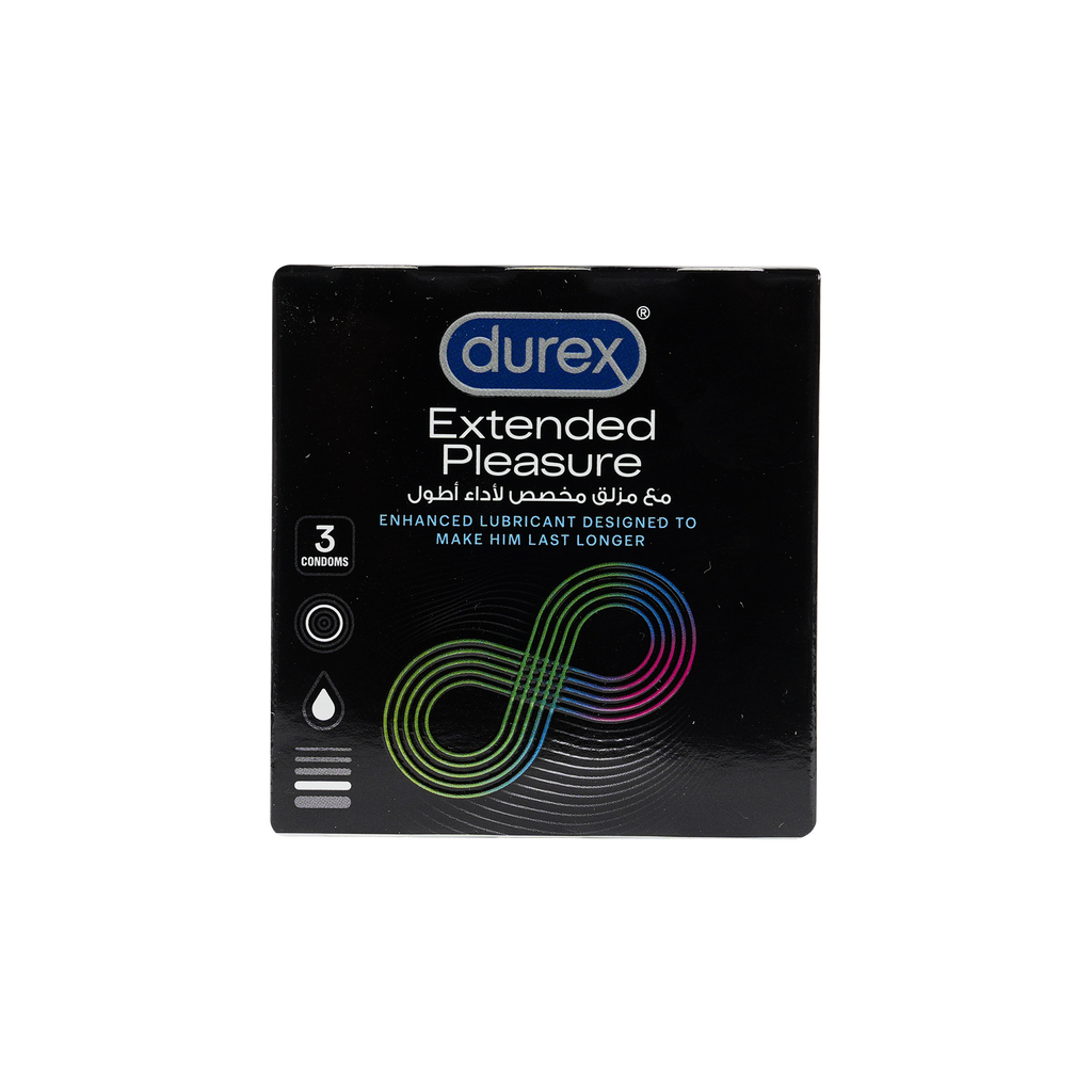 DUREX CONDOM EXTENDED PLEASURE 3S