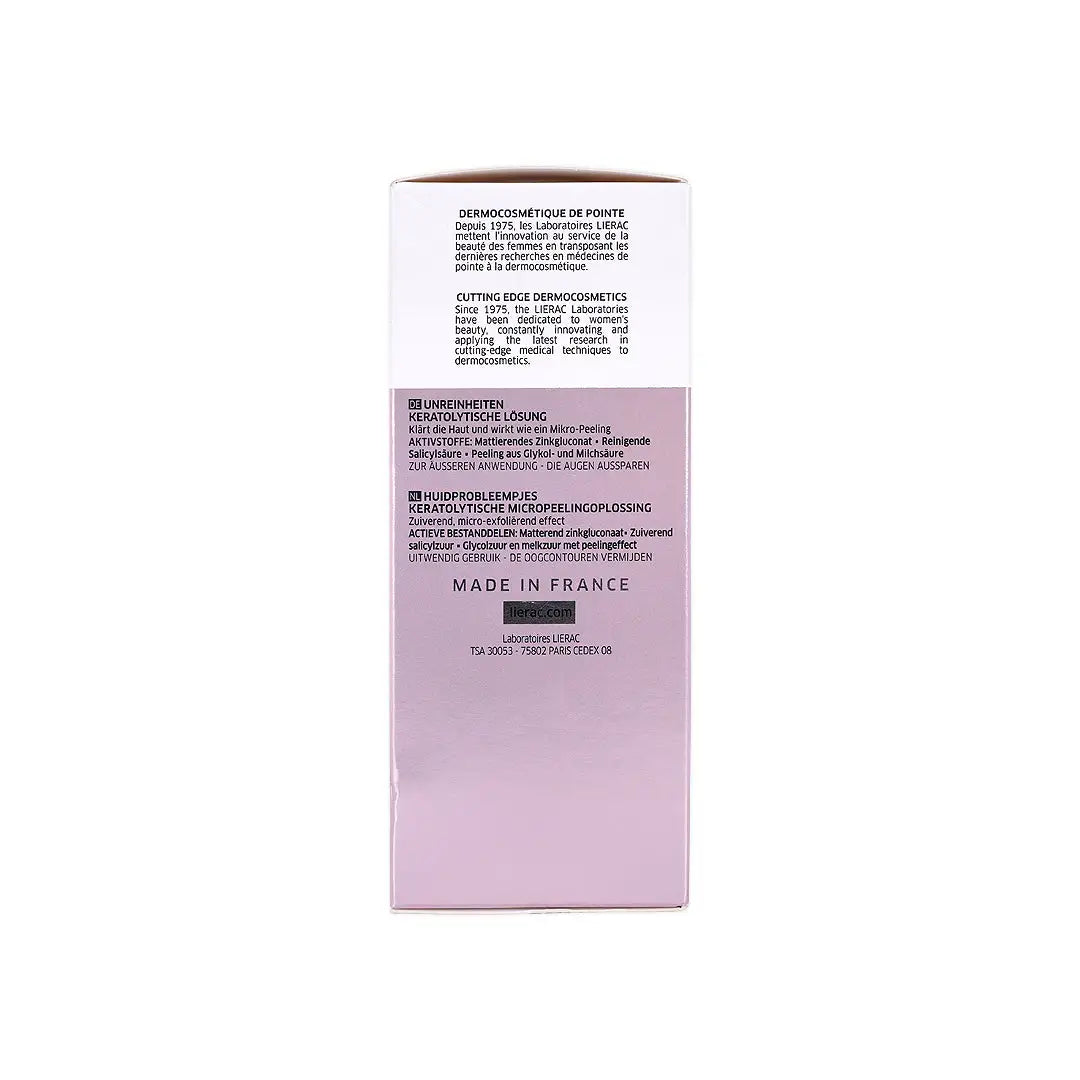 37380-LIERAC SEBOLOGIE KERATOLYTIC SOLUTION 100ML +4