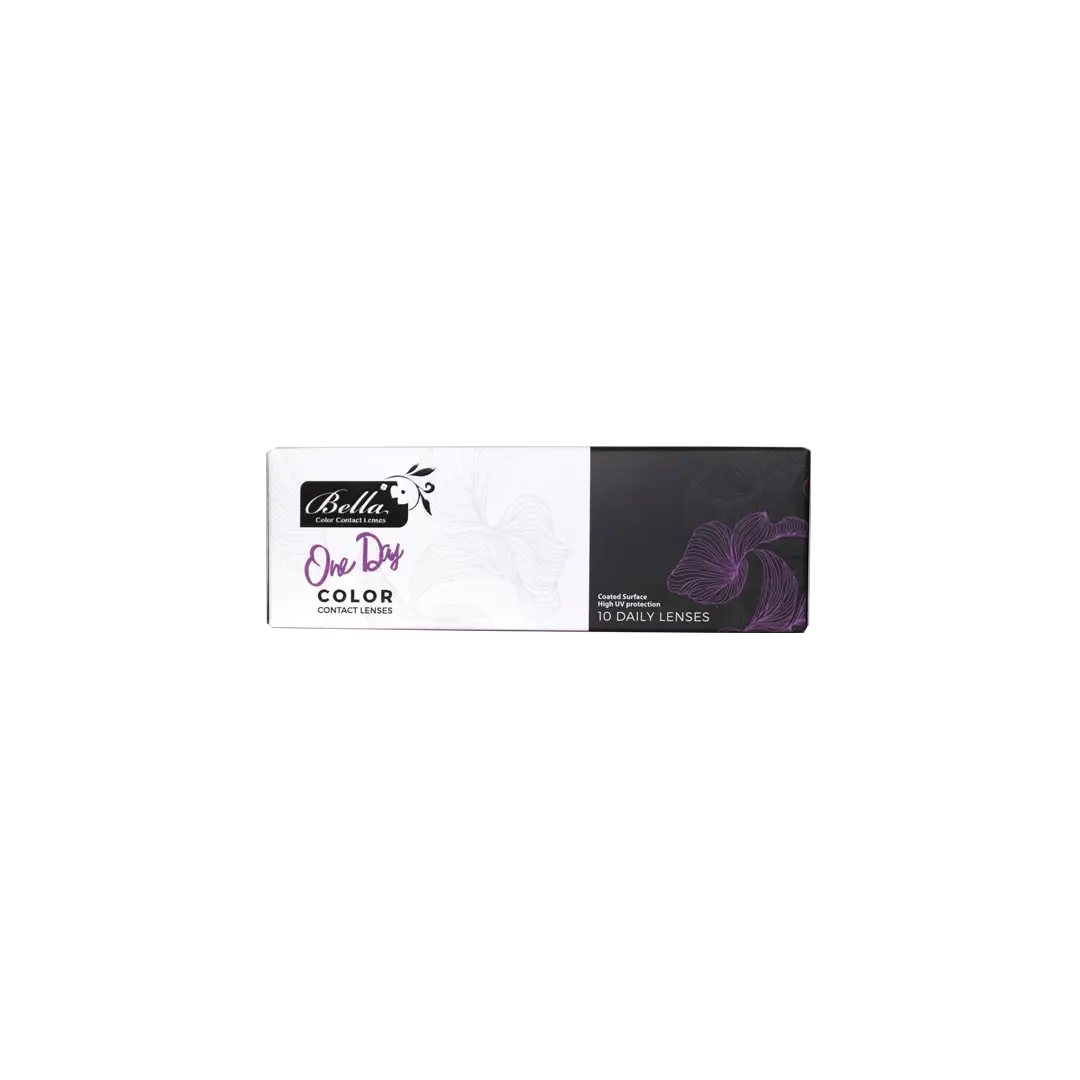 37394-Bella Color One Day Lens 10Pcs - Bluish Gray +3