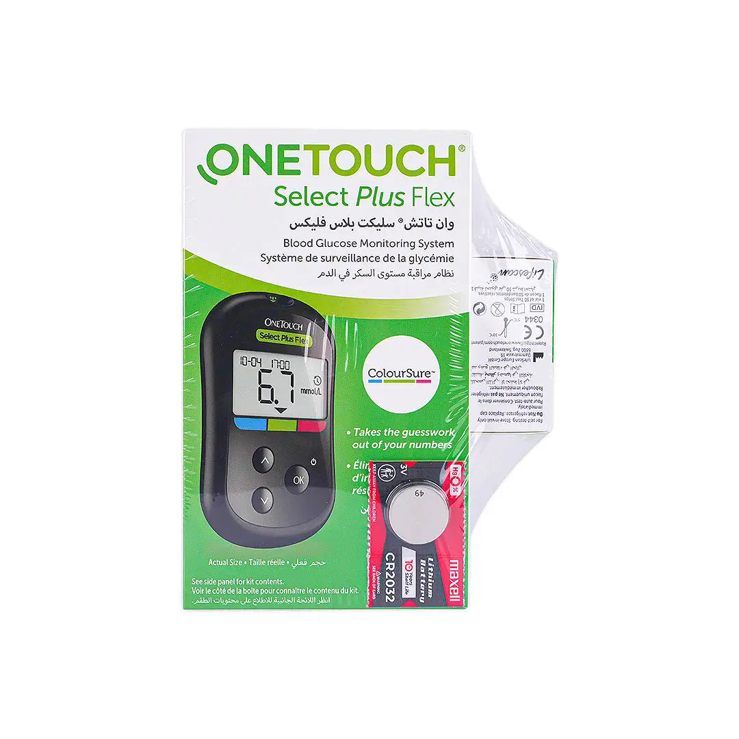 One Touch Select Plus Flex Glucometer+50 Strips