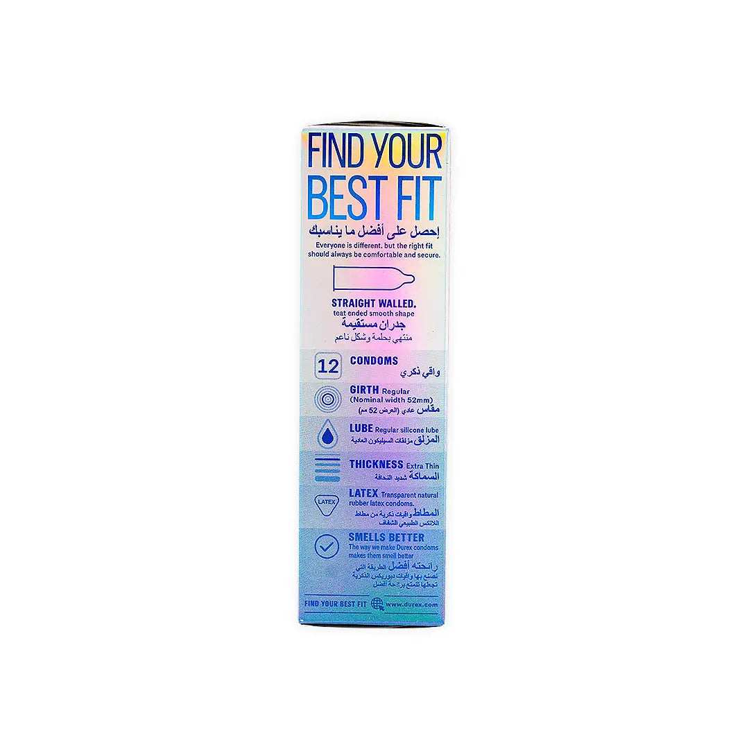 Durex Condom Invisible Extra Thin 12S