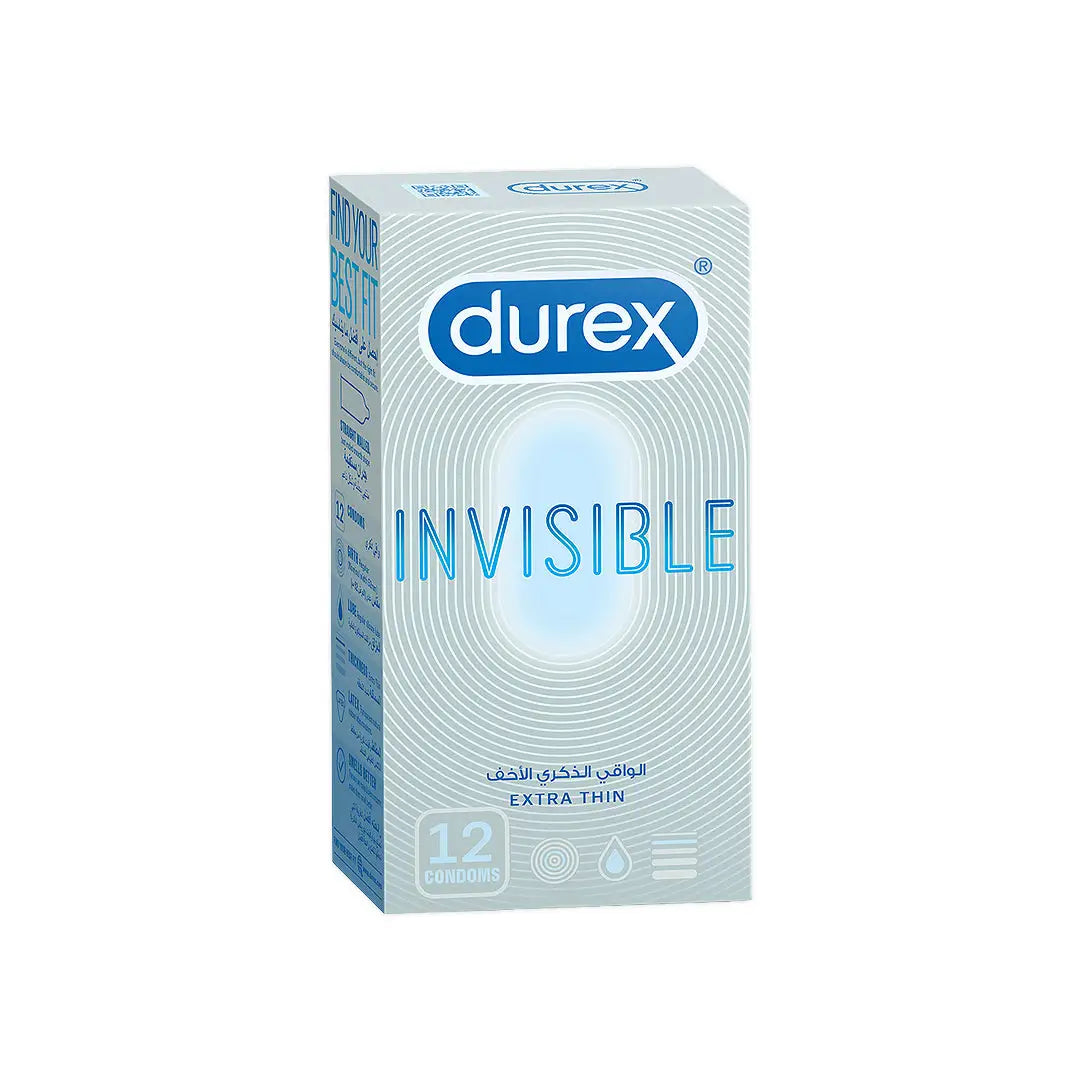 37444-Durex Condom Invisible Extra Thin 12S