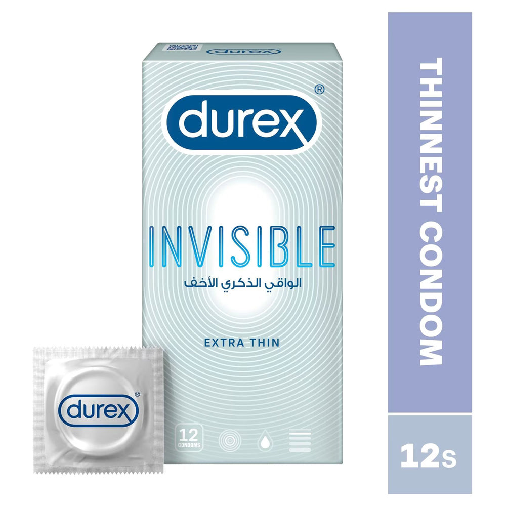 DUREX CONDOM INVISIBLE EXTRA THIN 12S