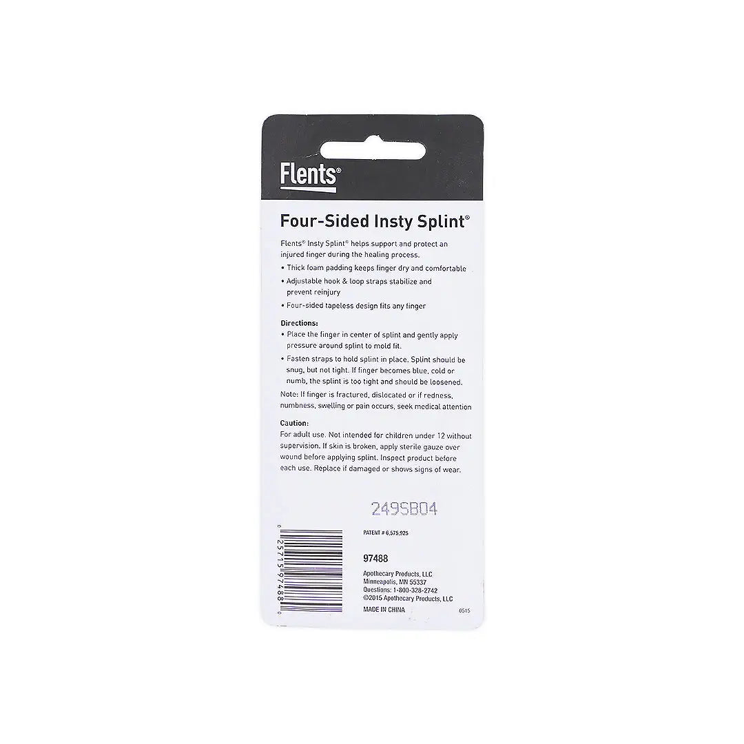 37493-Flents 4 Side Finger Insty Splint 97488 +1