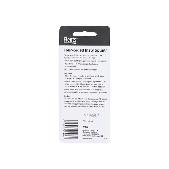 37493-Flents 4 Side Finger Insty Splint 97488 +1
