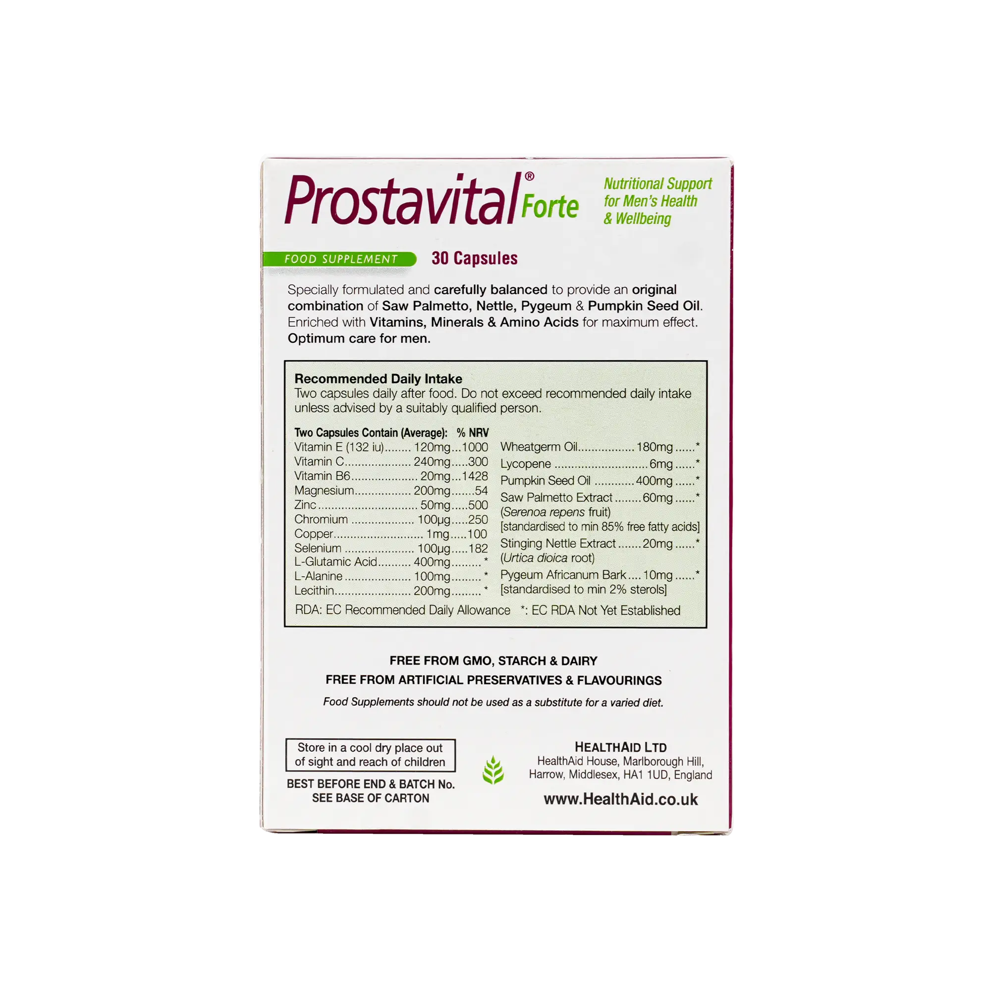 Healthaid Prostavital Fort 30Cap