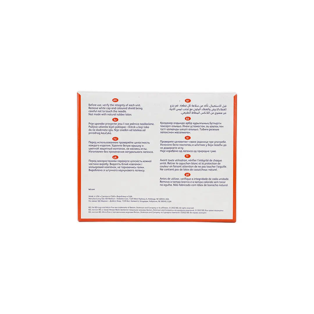 BD Micro-Fine Syringe 1ml 8mmx30G 100pcs