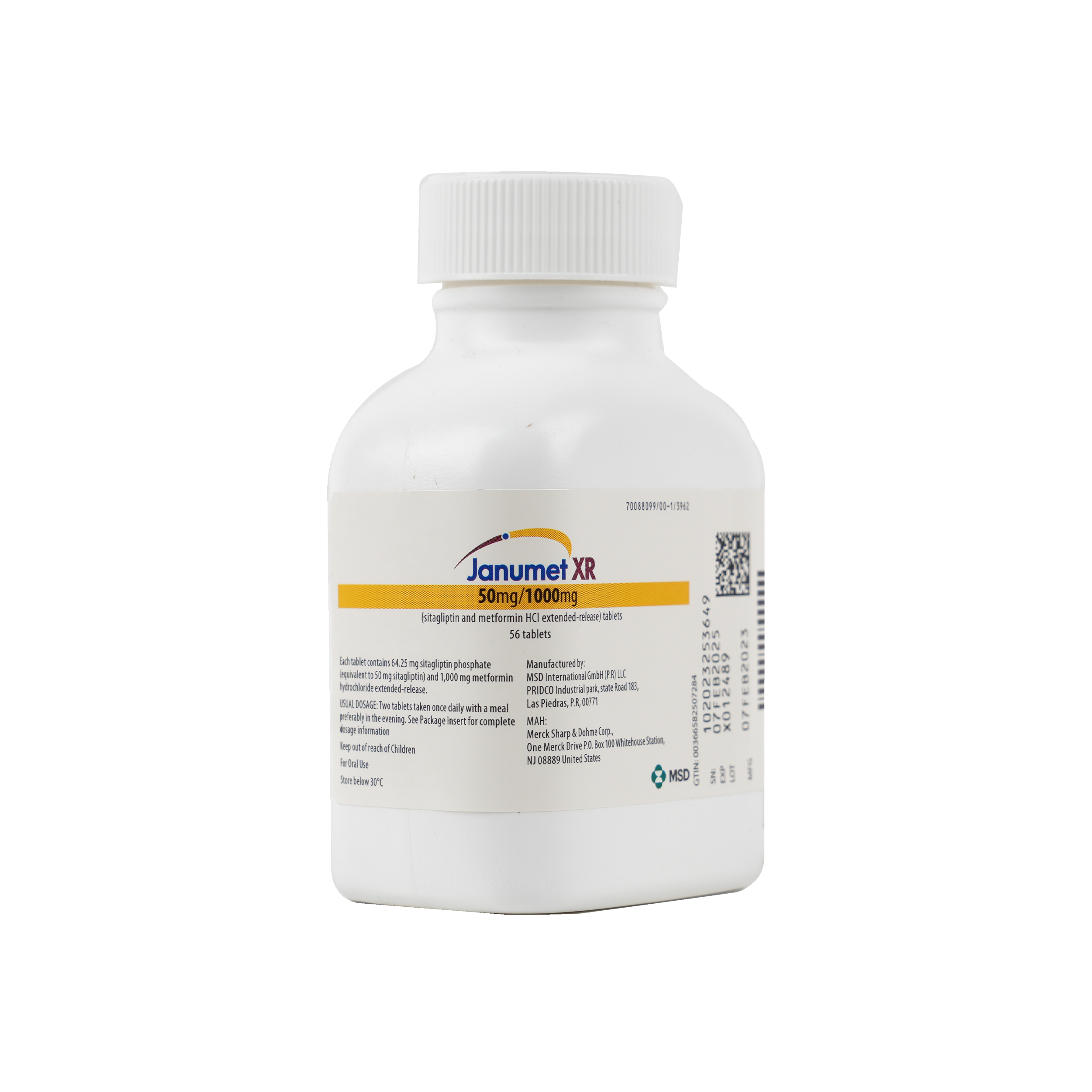 JANUMET XR 50/1000 MG 56 TAB