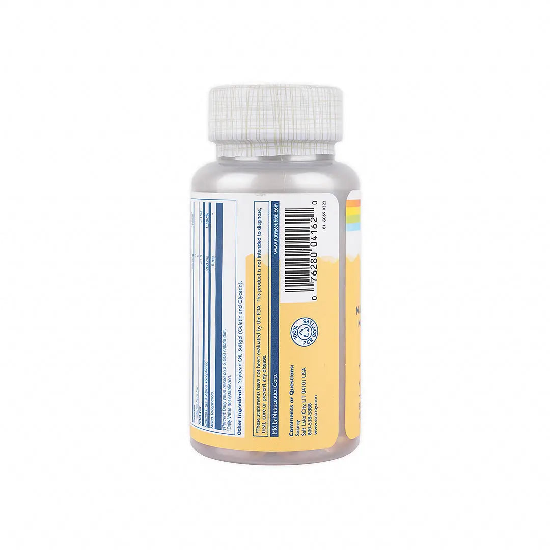 37552-Solaray Vitamin E 268mg 50 Softgels +1