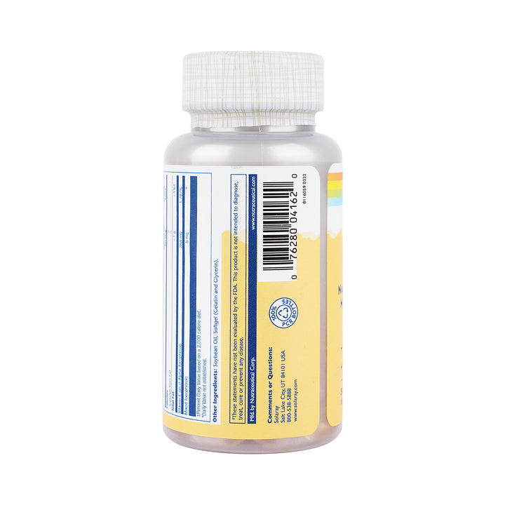 37552-Solaray Vitamin E 268mg 50 Softgels +2