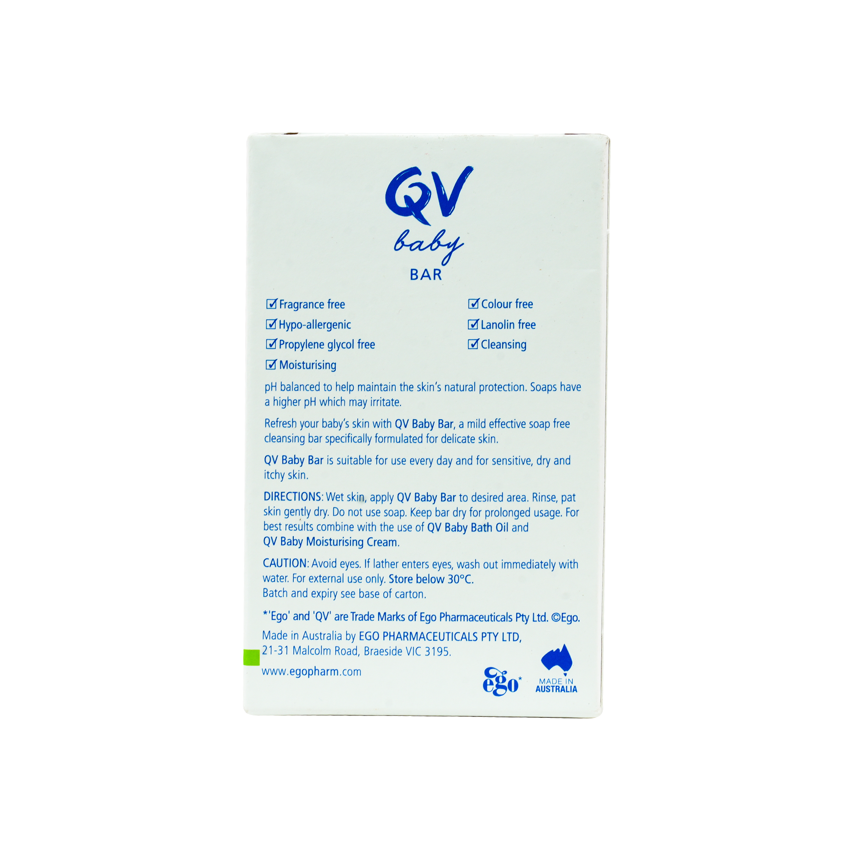 QV BABY BAR 100G