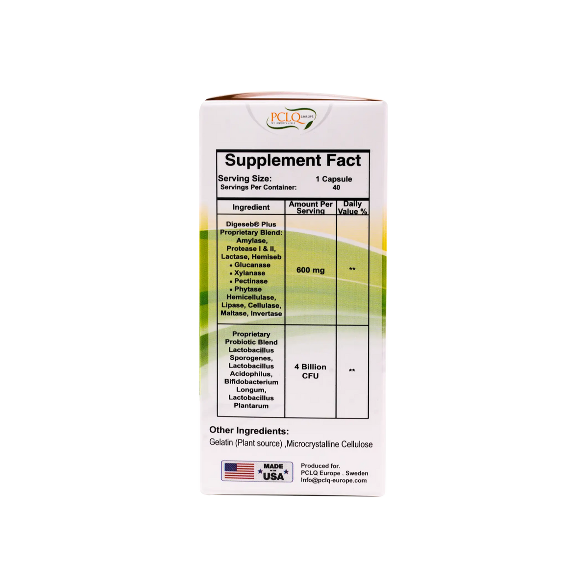37754-PCLQ Advance Digestive Enzymes 40Cap +1
