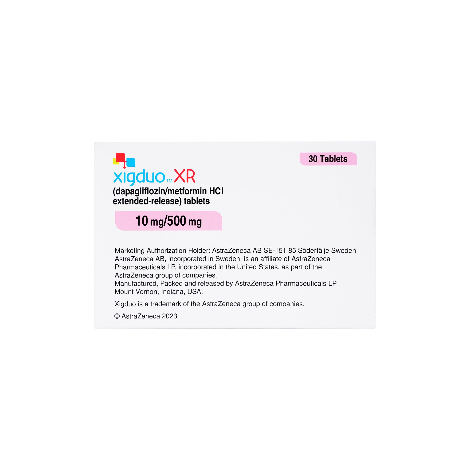 37768-Xigduo Xr 10Mg/500Mg 30 Tablets +1