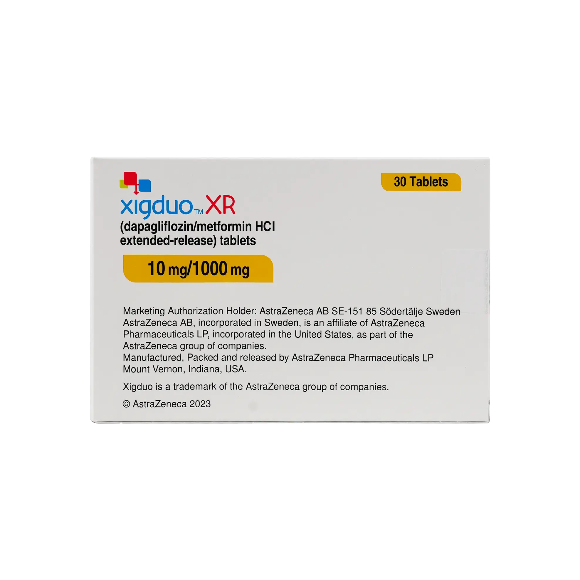 Xigduo Xr 10Mg/1000Mg 30Tab