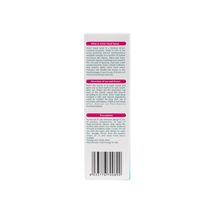 37775-Zyme Nasal Spray 30 Ml +2