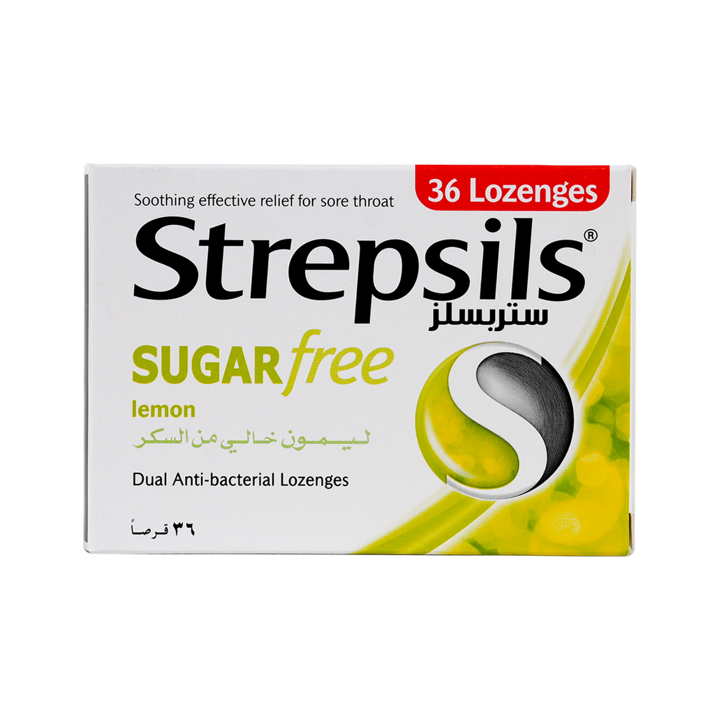 STREPSILS LEMON SUGAR FREE 36 LOZ