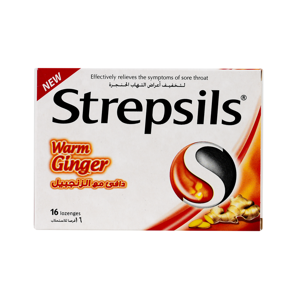 STREPSILS WARM GINGER 16LOZ