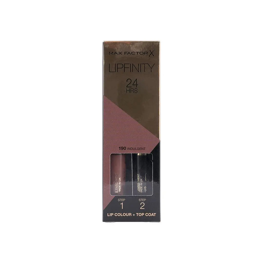 37908-Max Factor Lipfinity 24H Lip Colour + Top Coat 190-Indulgent