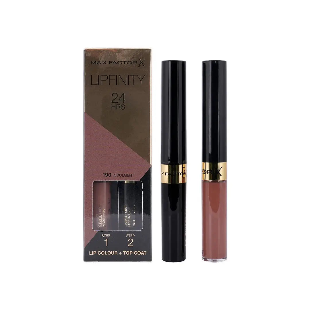 37908-Max Factor Lipfinity 24H Lip Colour + Top Coat 190-Indulgent +4
