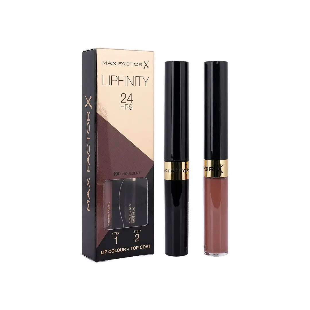 37908-Max Factor Lipfinity 24H Lip Colour + Top Coat 190-Indulgent +5
