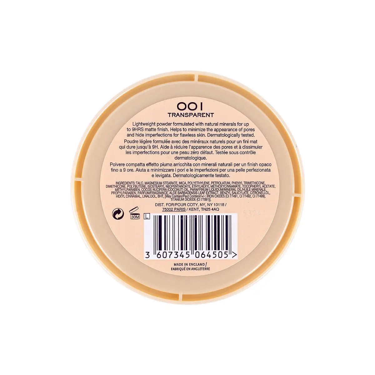 37930-Rimmel Stay Matte Powder-001 Transparent +2