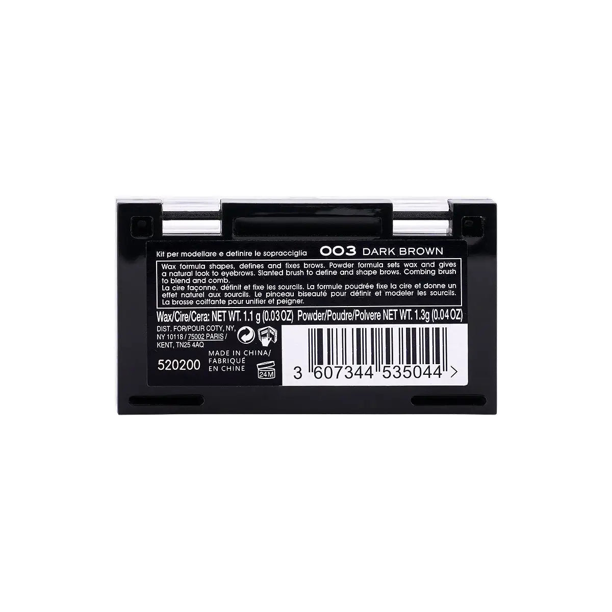 38072-Rimmel Brow This Way Palette–003 Dark Brown +3