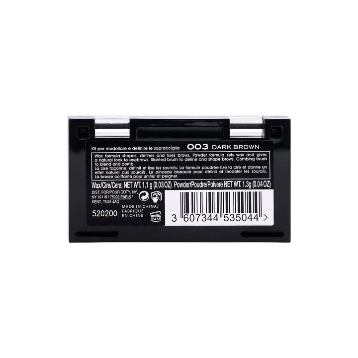 38072-Rimmel Brow This Way Palette–003 Dark Brown +3