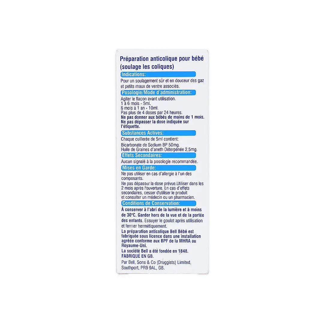 Bells Baby Gripe Mixture 100ml
