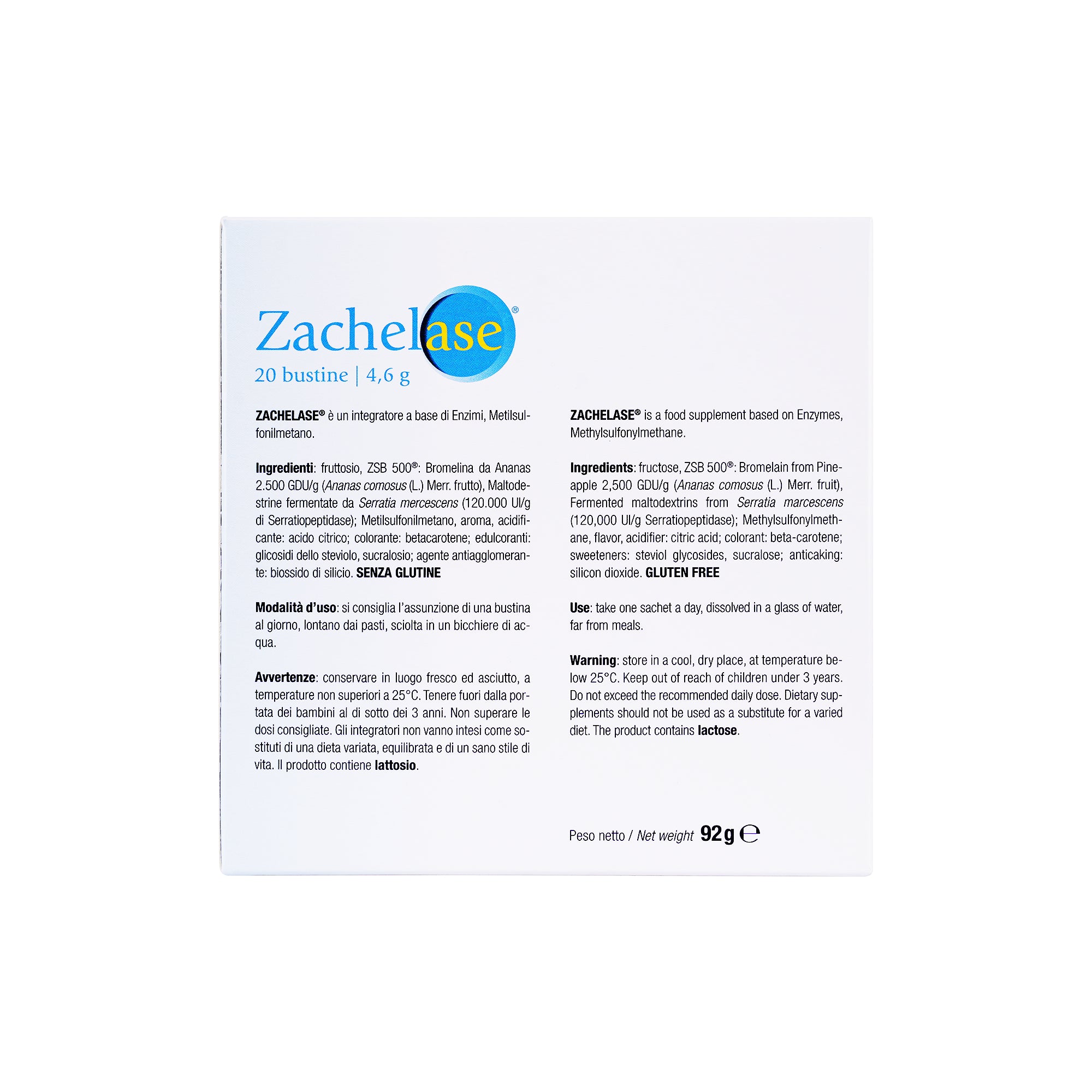 38242-Zachelase 20 Sachets +1