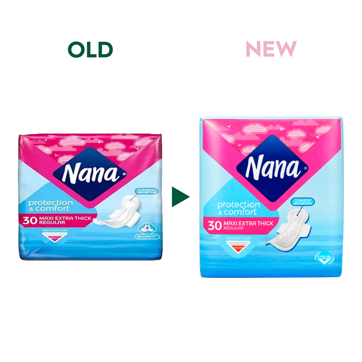 38314-Nana Maxi Extra Thick Regular Wings 30Pcs 