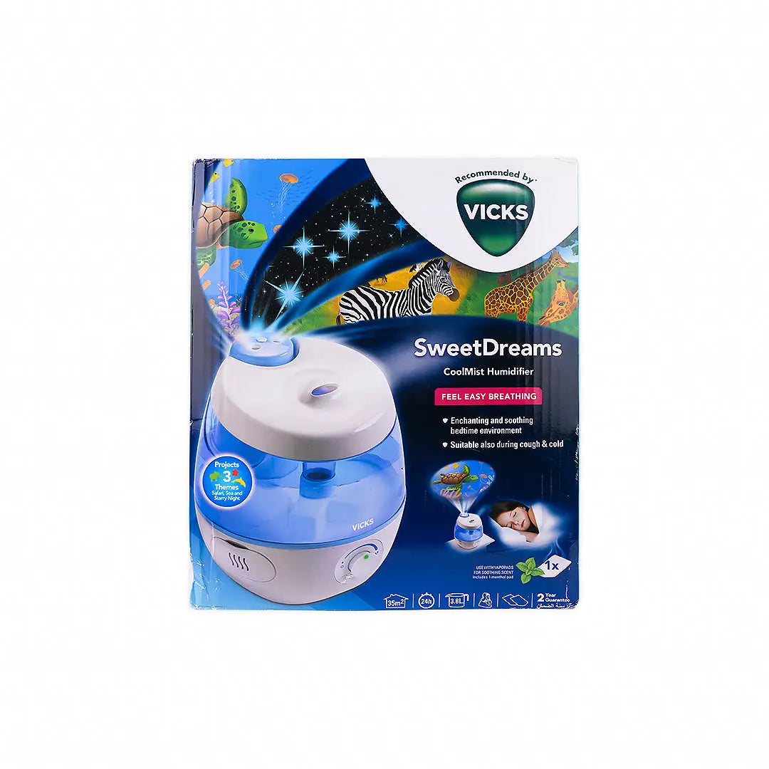 Vicks Humidifier Sweet Dreams Ultrasonic Cool Mist 3.8L-575