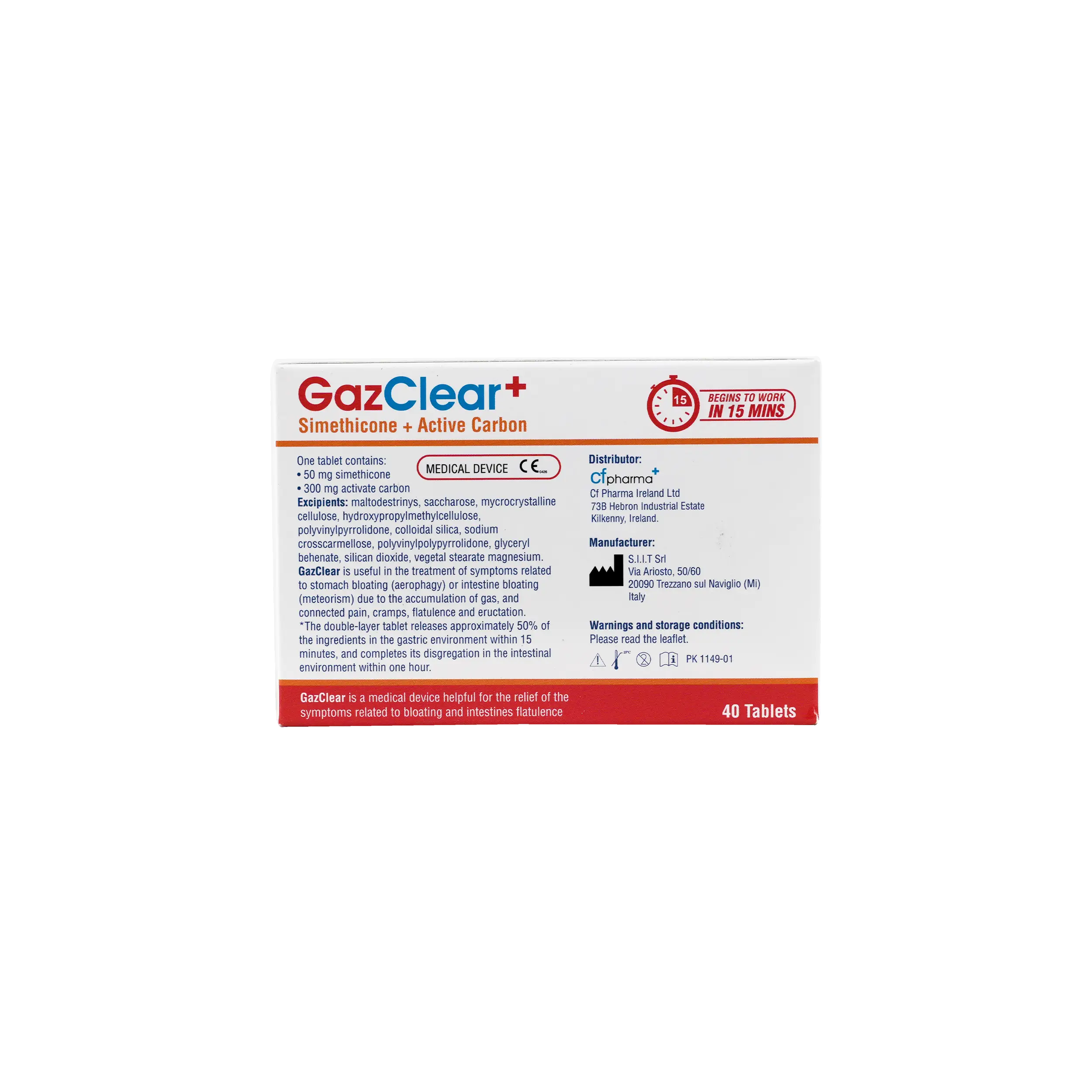 Gazclear 40 Tablet