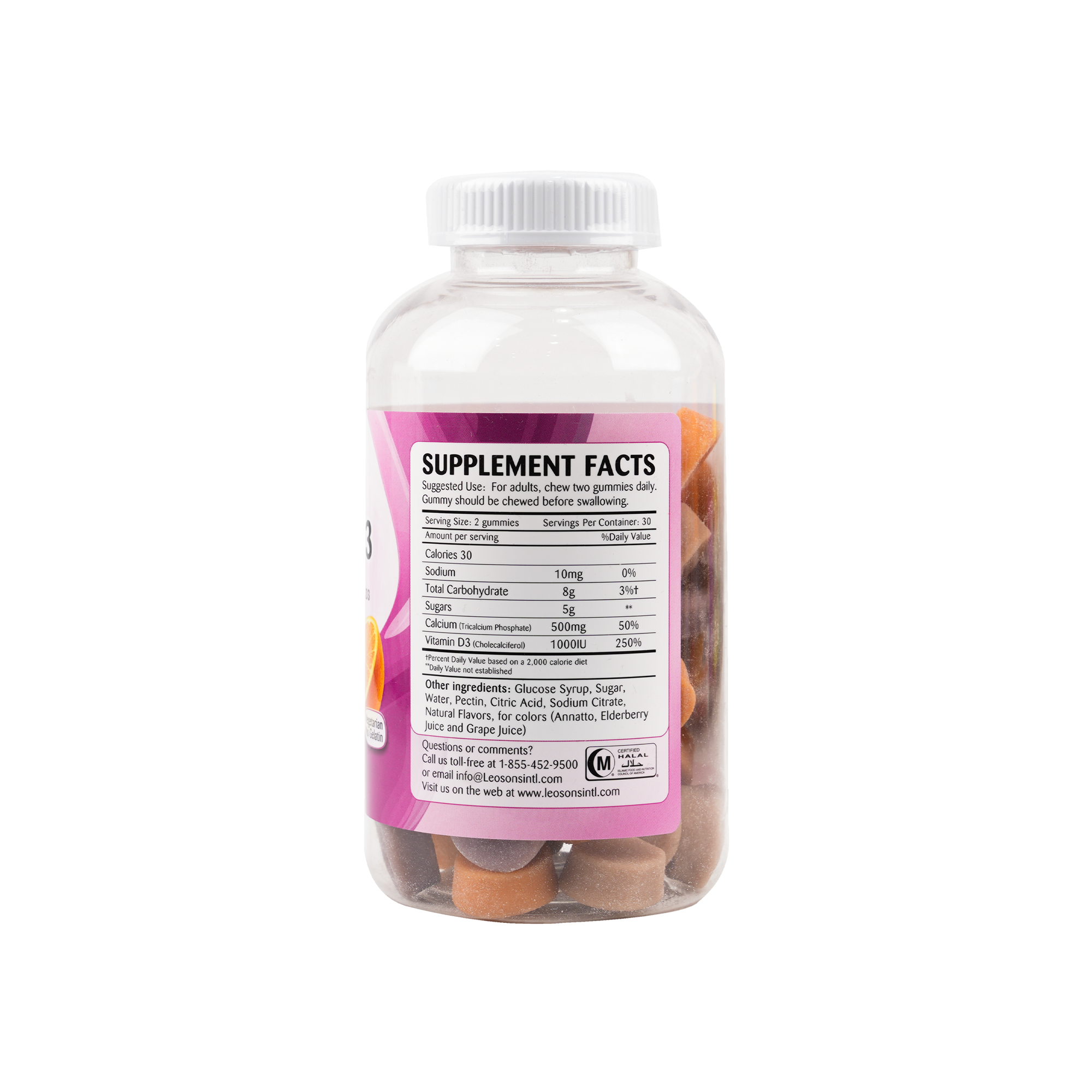 AMERIX GUMMY CALCIUM 500MG +D3 60PCS