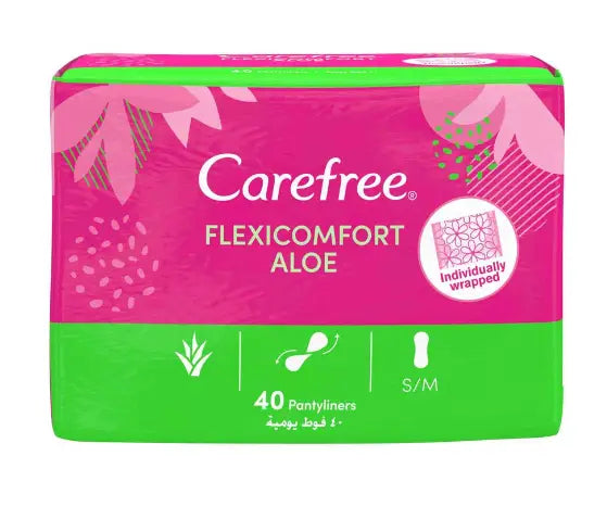 Carefree Flexi Comfort 40Pcs-Aloe