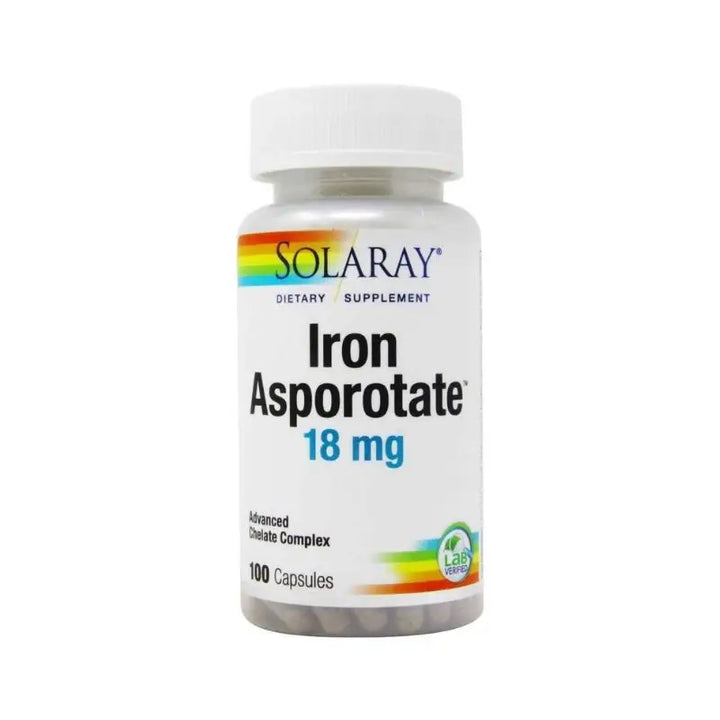 38429-Solaray Iron Asporotate 100Cap