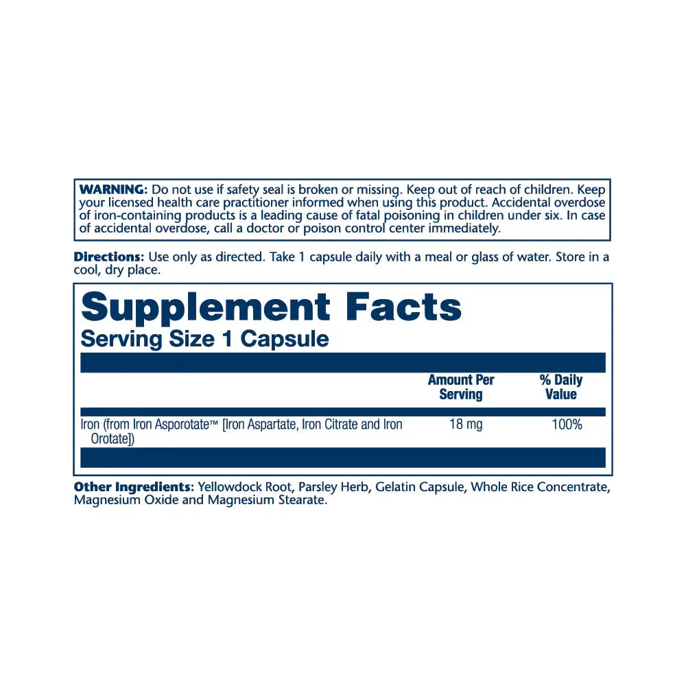 38429-Solaray Iron Asporotate 100Cap +1
