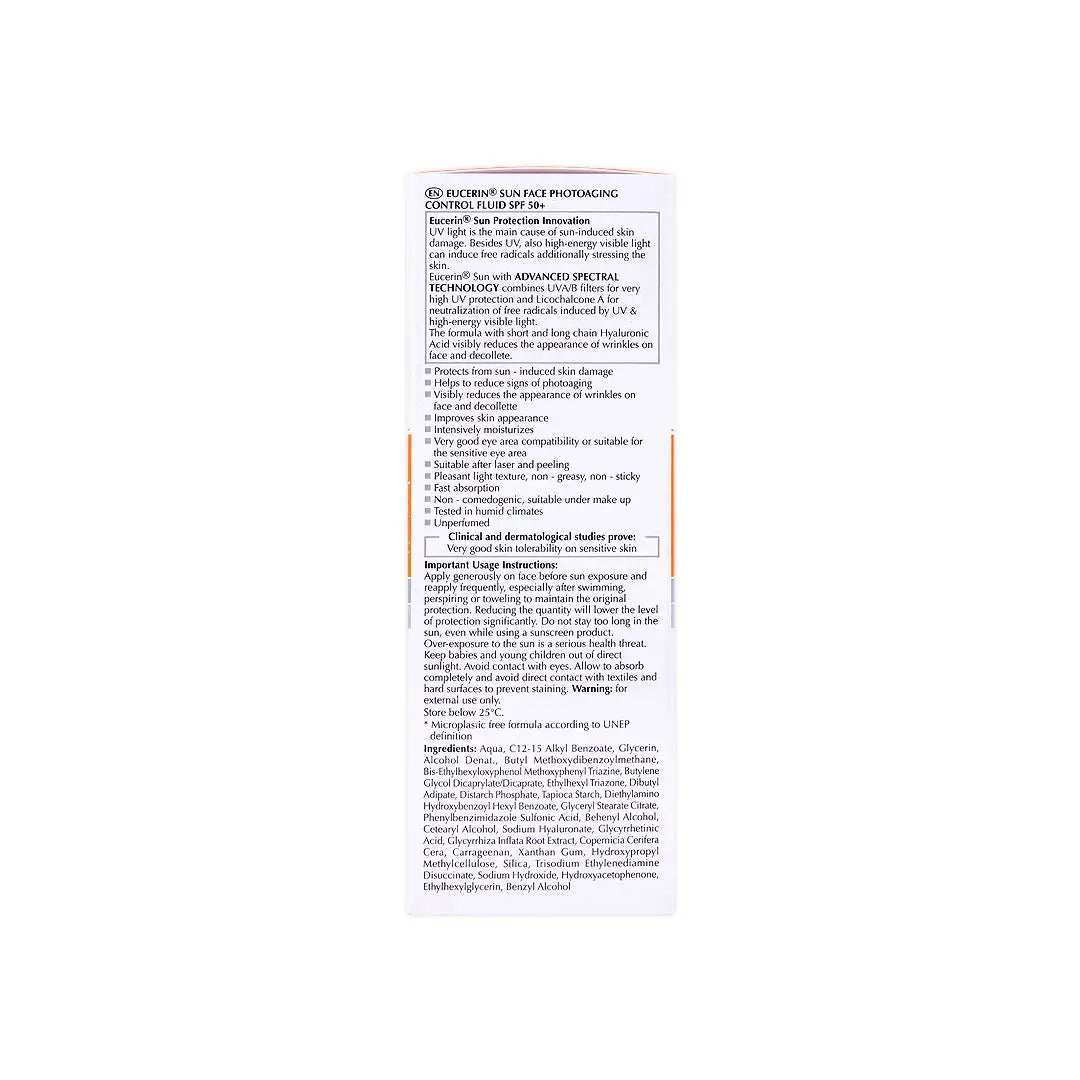 Eucerin Photoaging Control SPF50 Sun Fulid 50Ml