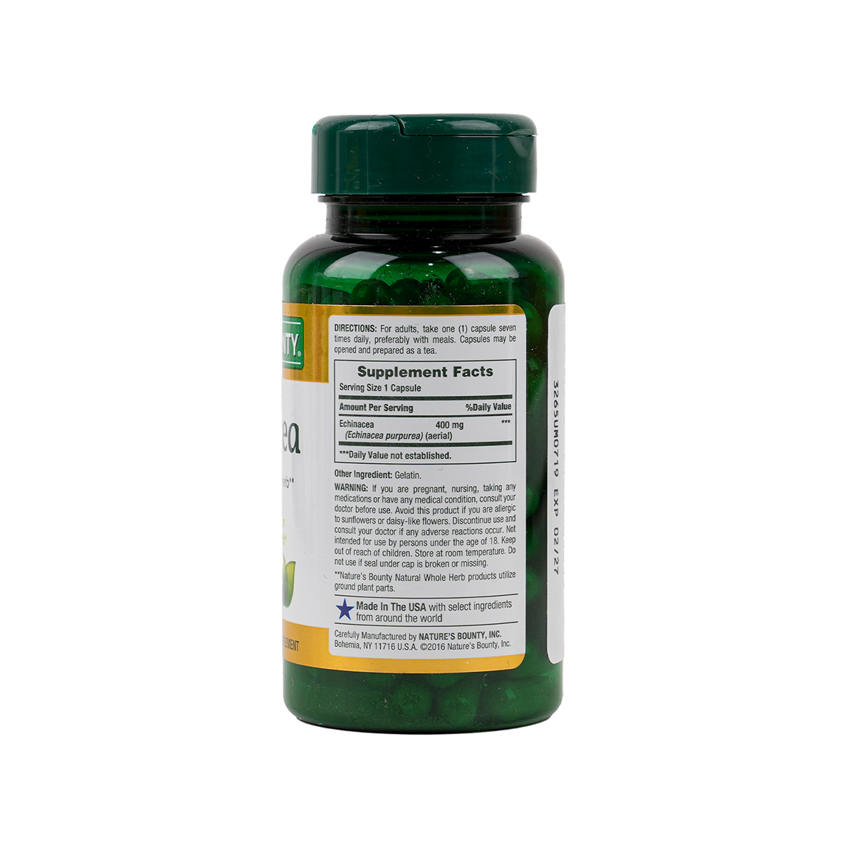 NATURES BOUNTY ECHINACEA 400MG 100CAP