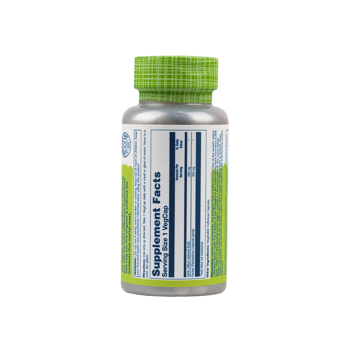 38680-Solaray Garlic & Parsley 530mg 100vegcap +1