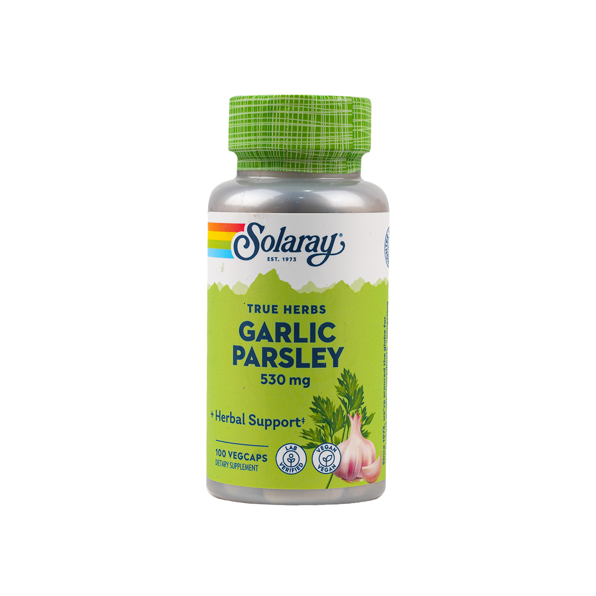 Solaray Garlic & Parsley 530mg 100vegcap