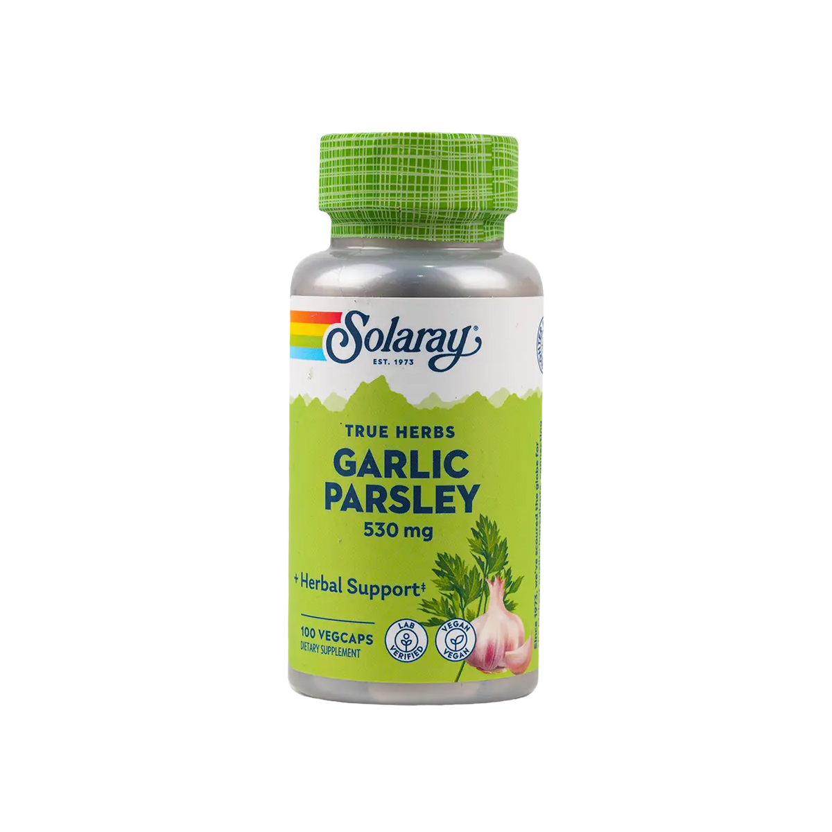 38680-Solaray Garlic & Parsley 530mg 100vegcap