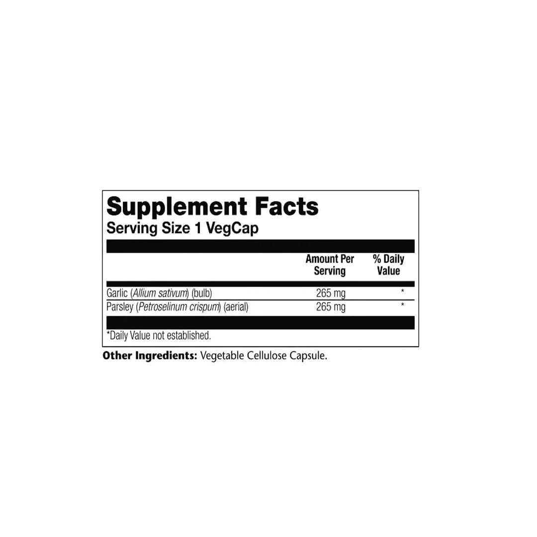 38680-Solaray Garlic &amp; Parsley 530mg 100vegcap +3