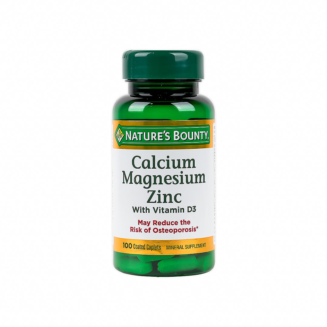 NATURES BOUNTY CAL + MAG + ZINC 100CAP