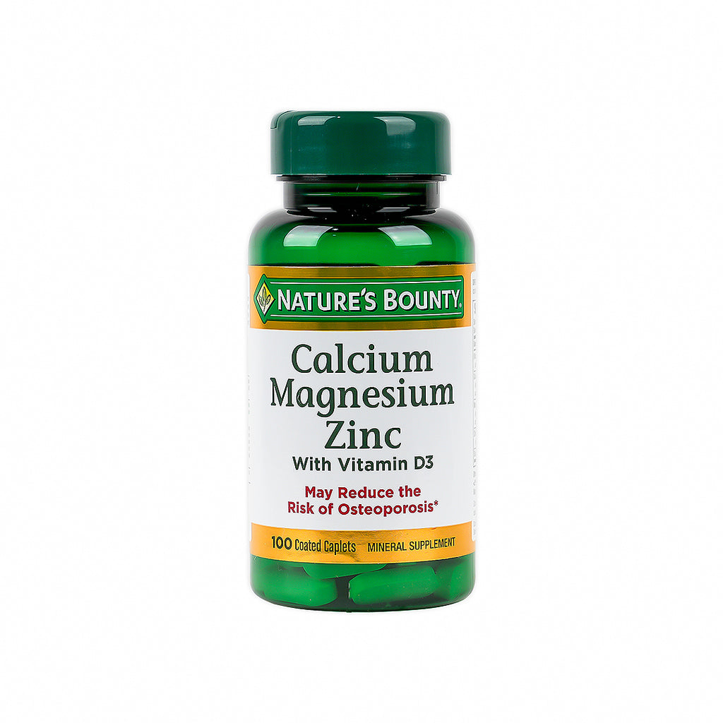 NATURES BOUNTY CAL + MAG + ZINC 100CAP