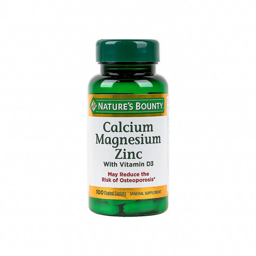 NATURES BOUNTY CAL + MAG + ZINC 100CAP