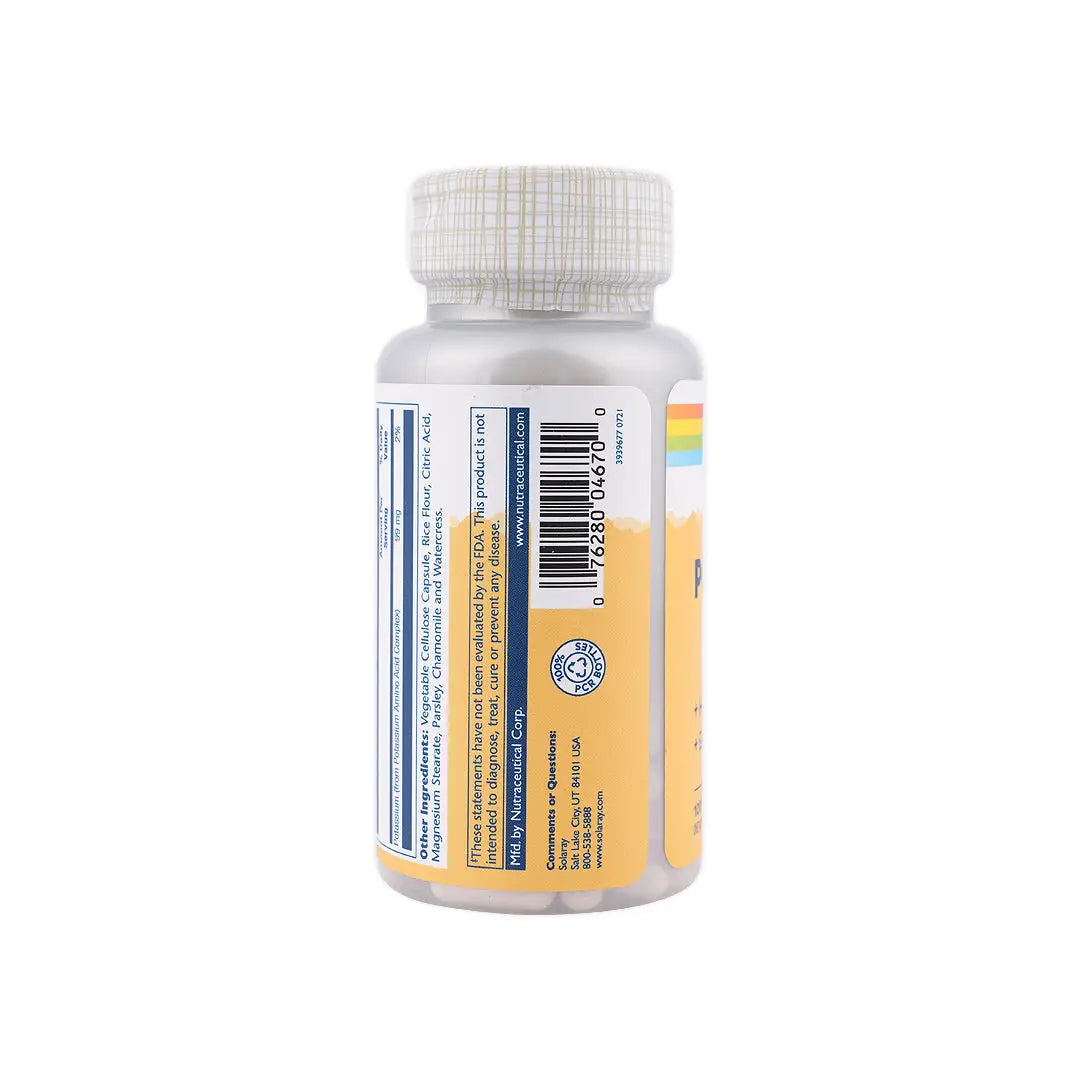 38705-Solaray Potassium 99Mg 100 Vegcaps +1