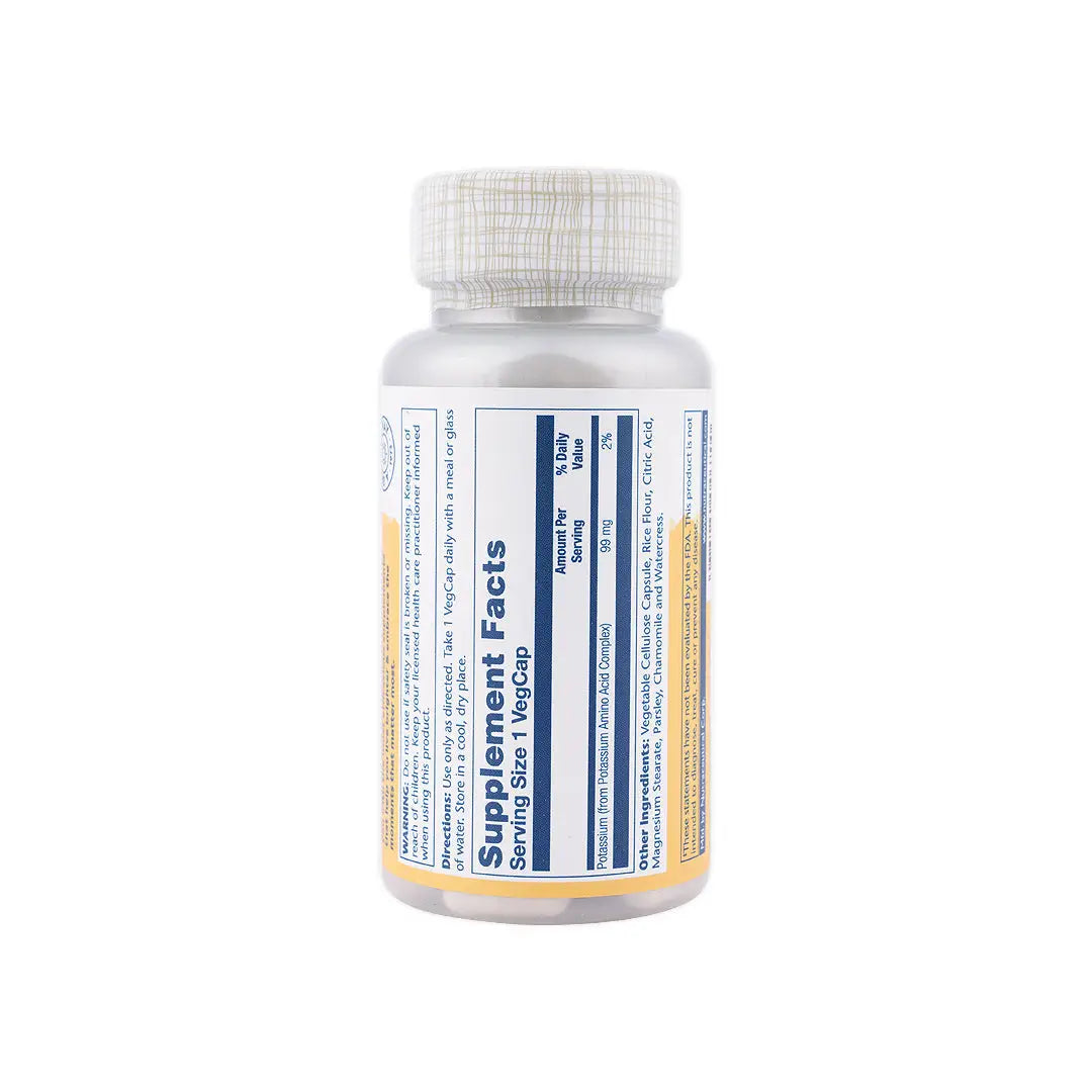 38705-Solaray Potassium 99Mg 100 Vegcaps +2