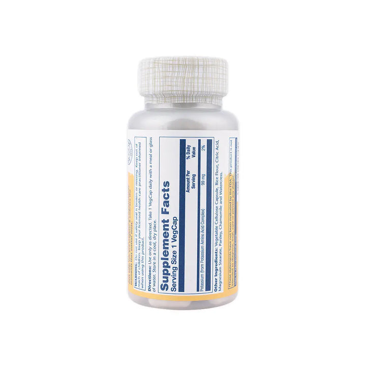 38705-Solaray Potassium 99Mg 100 Vegcaps +2